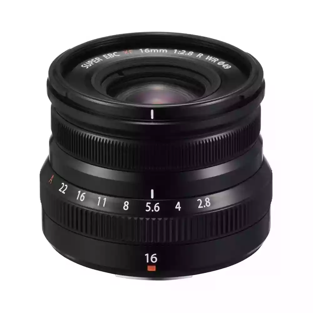 Fujifilm XF 16mm f2.8 R WR Super Wide Angle Prime Lens Black
