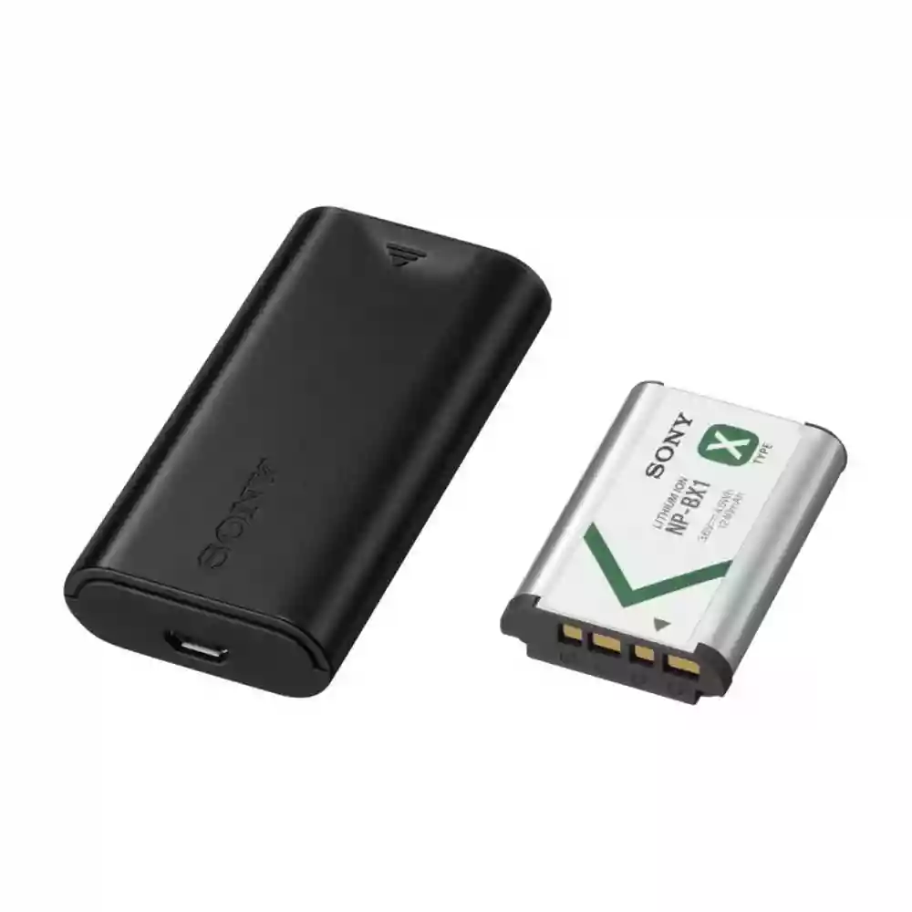 Sony ACCTRDCX USB battery kit includes NP-BX1 and BC-DCX