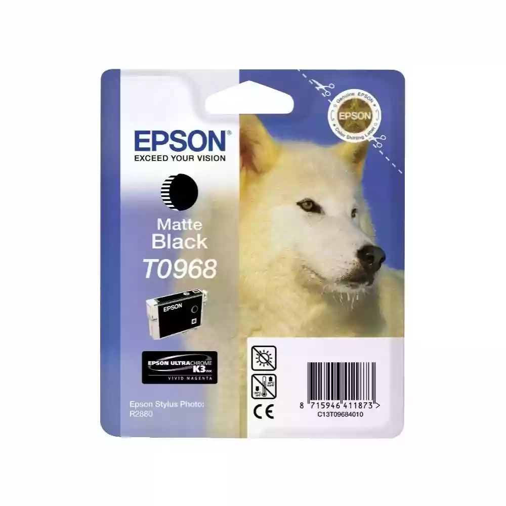 Epson Husky Matte Black Photo Ink T0968 for R2880