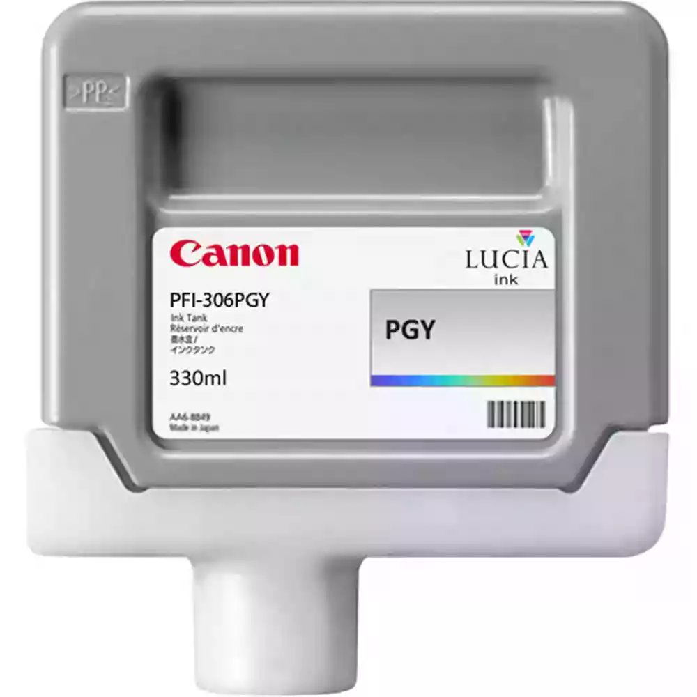 Canon PFI-306PGY Photo Grey Pigment Ink Tank Cartridge - 330ml