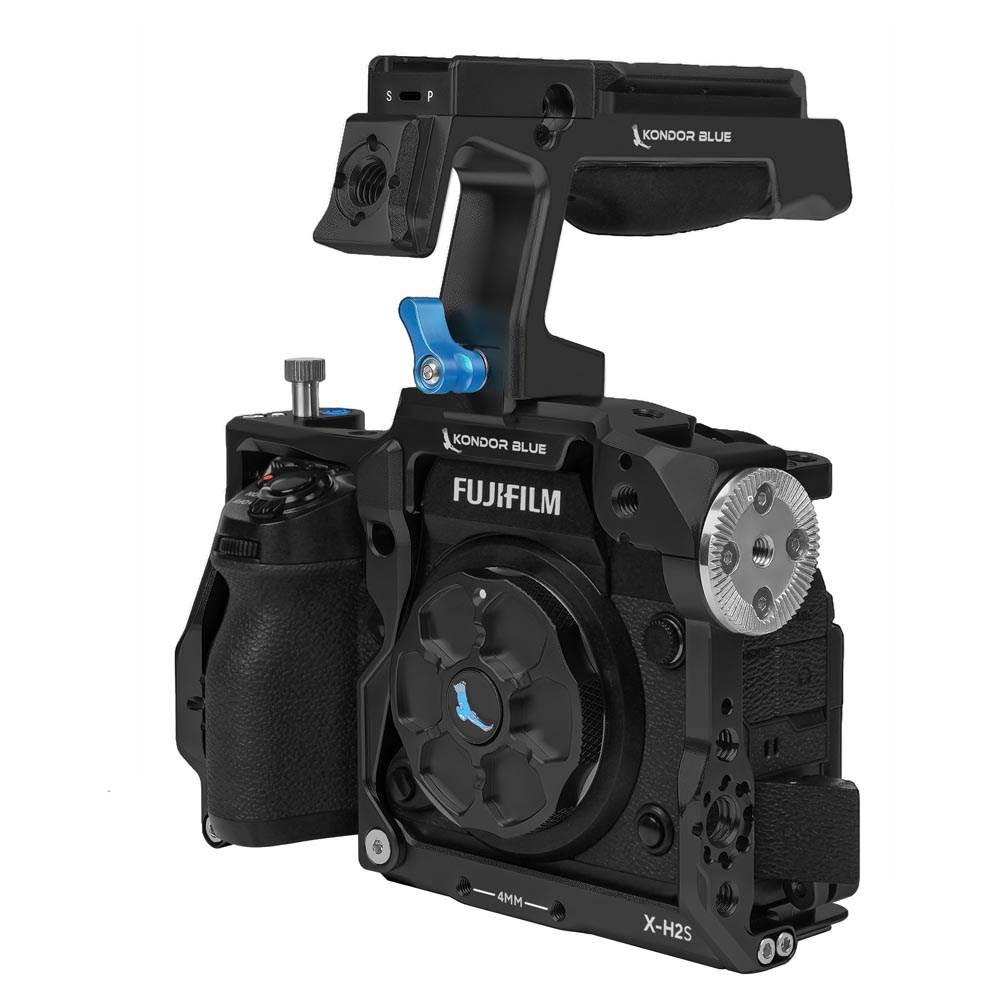 Kondor Blue Fujifilm XH2S Cage with Top Handle Black