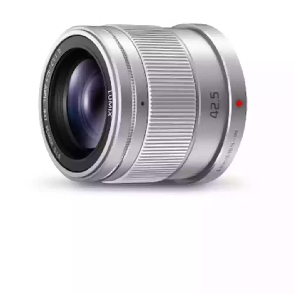 Panasonic Lumix G 42.5mm f/1.7 ASPH Power O.I.S. Lens Silver