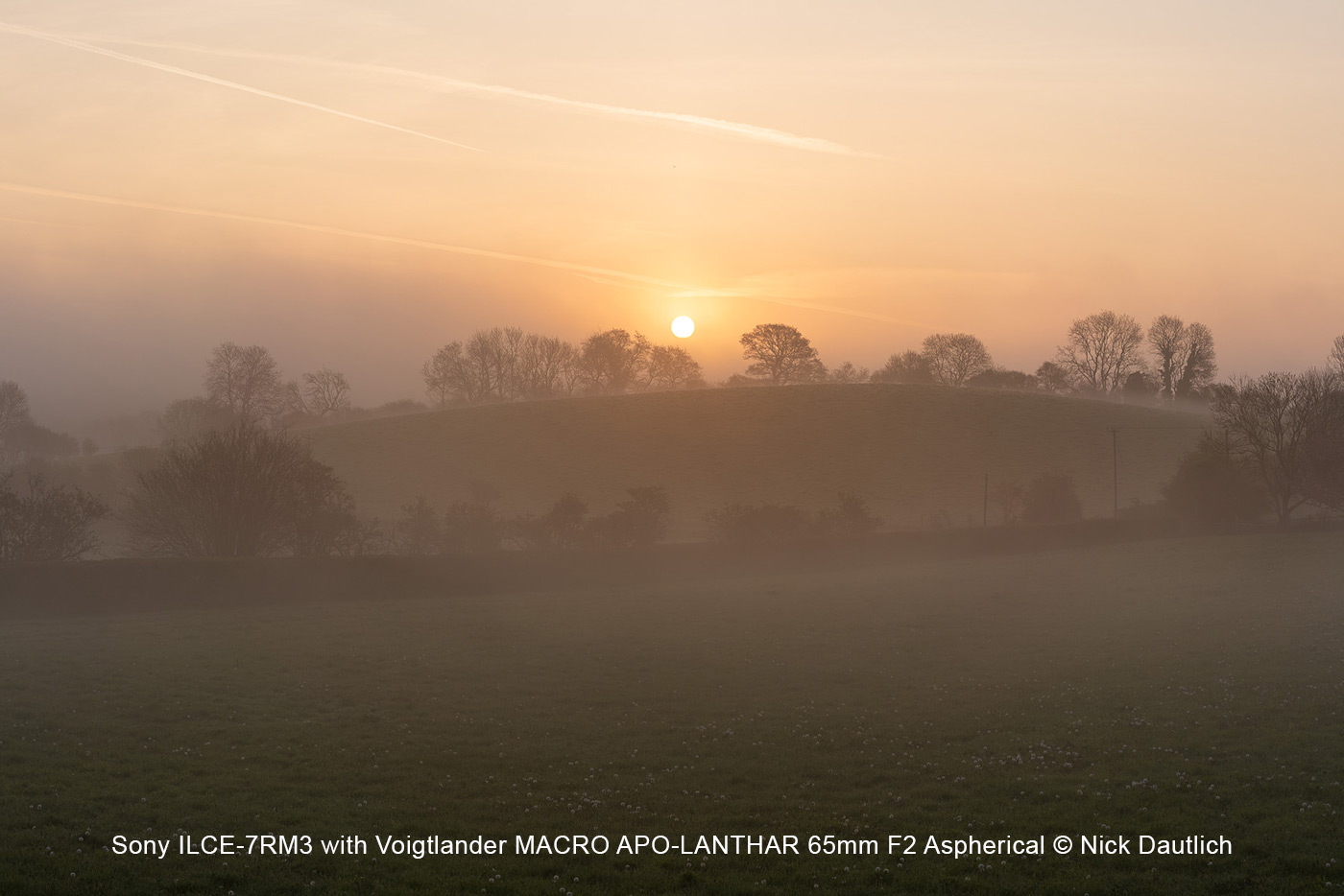 Sunrise. Sony ILCE-7RM3 with Voigtlander MACRO APO-LANTHAR 65mm F2 © Nick Dautlich Camera settings: 1/320 sec. f/6.3. ISO 100