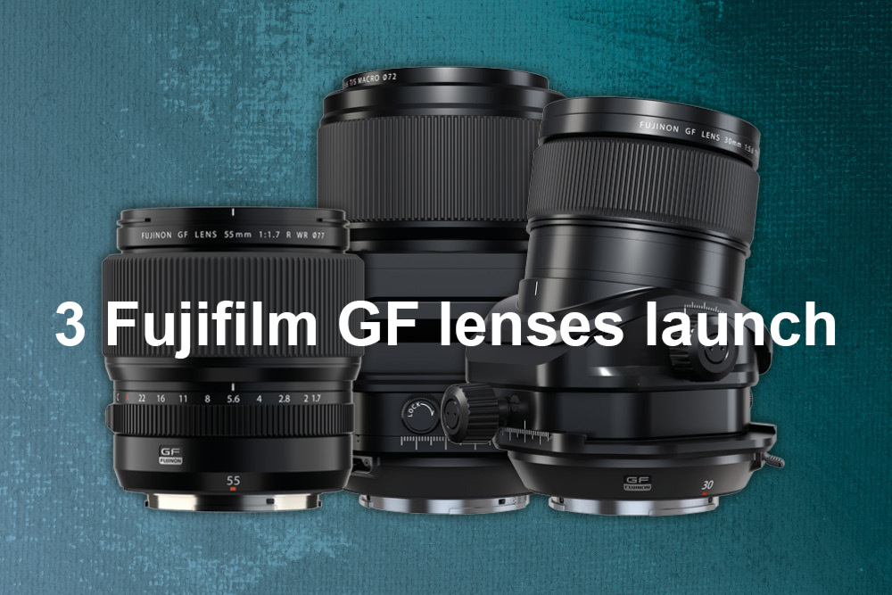 3 Fujifilm GF lenses Launch for GFX Cameras