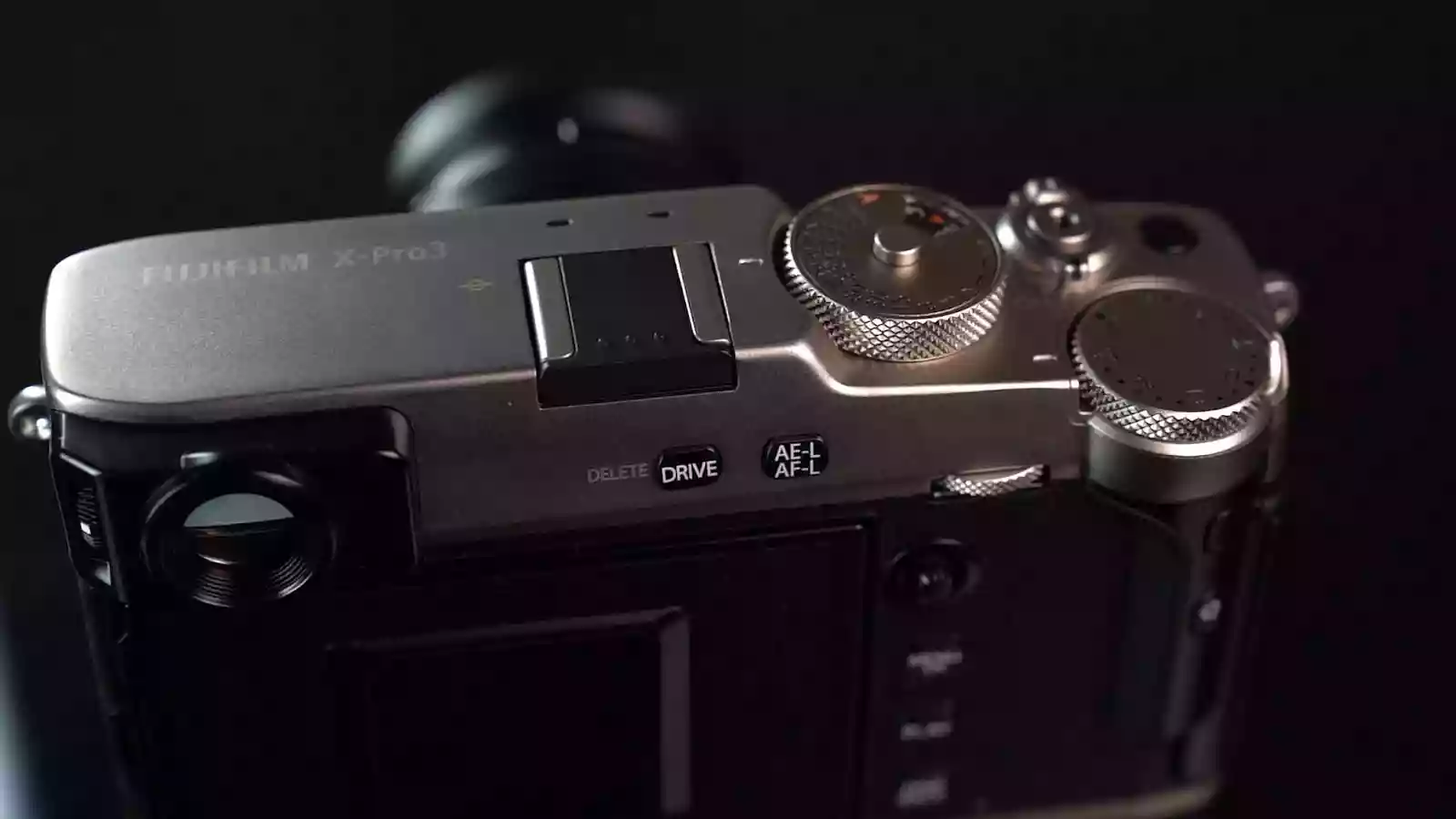Top plate of the Fujifilm X-Pro 3
