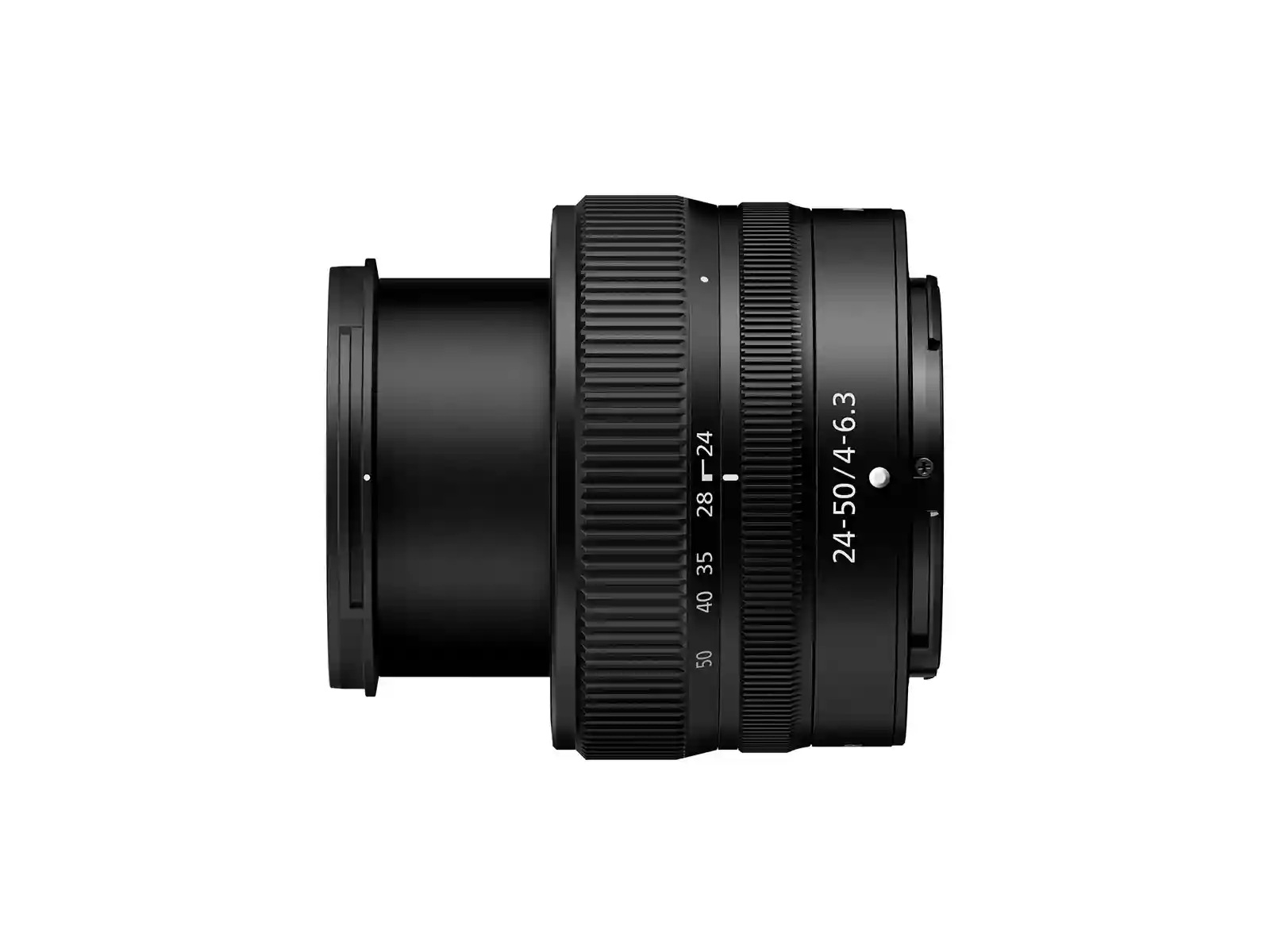 Showing lens extension for Nikon 24-50mm