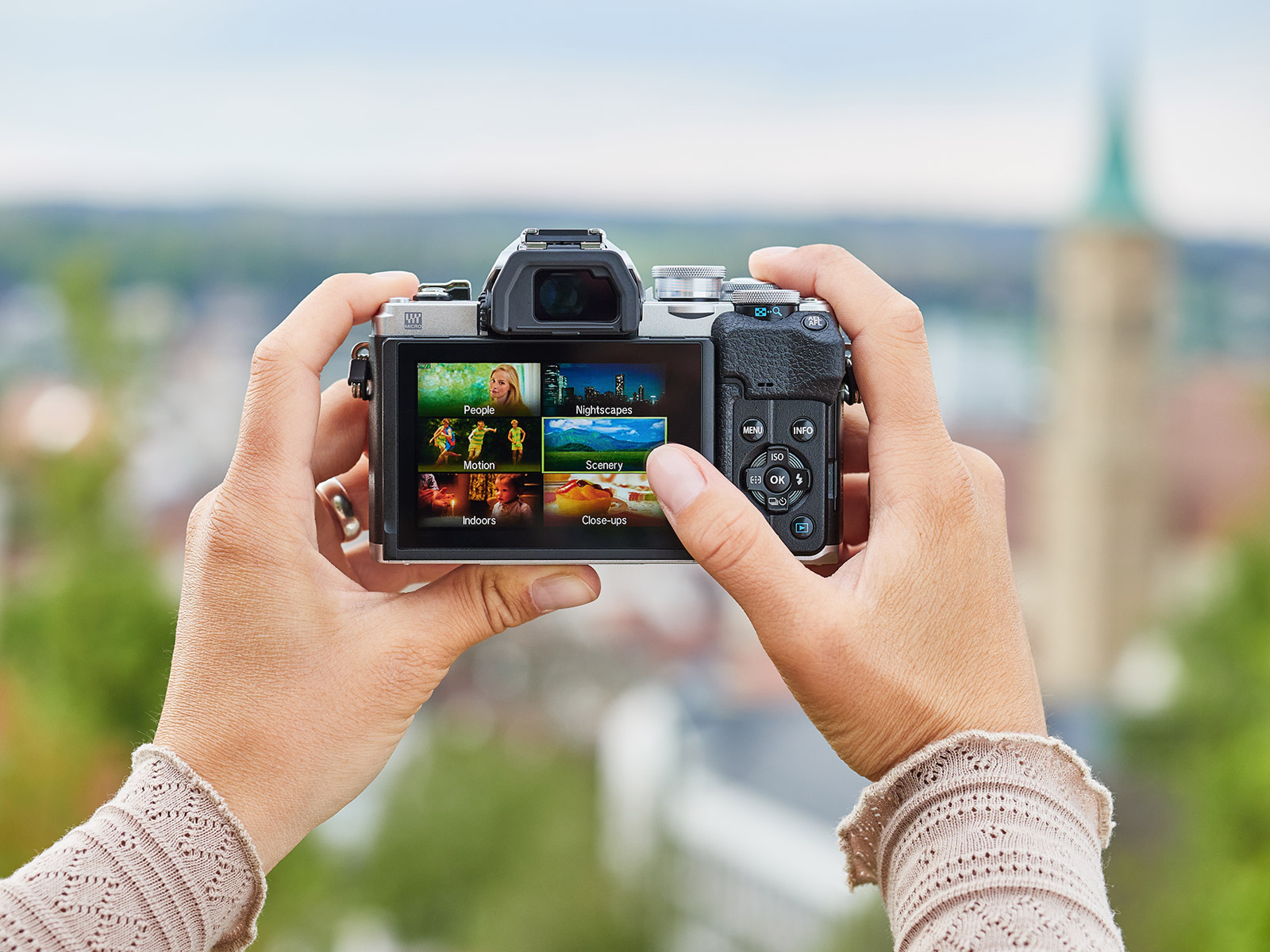 Easy shooting scenes system on the OM-D E-M10 mark IV