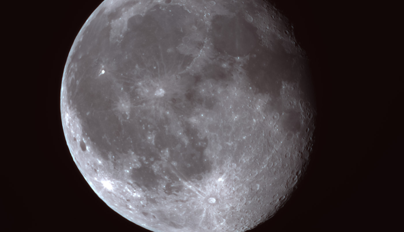 Detailed image of the moon
