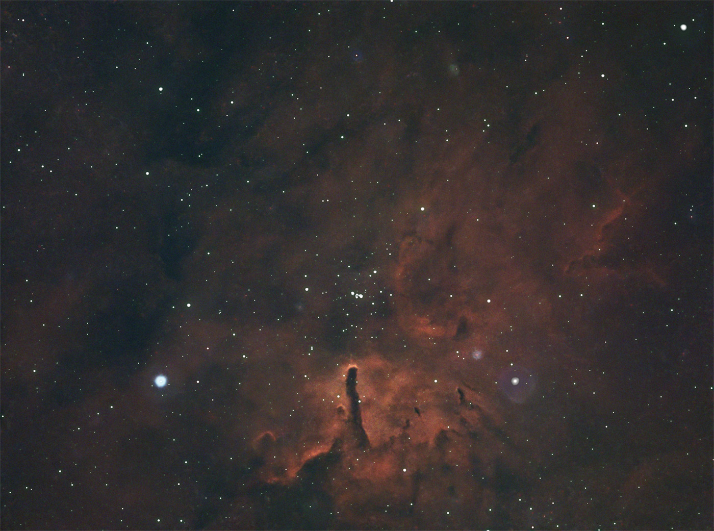 90 minute tracker shot of NGC 6823