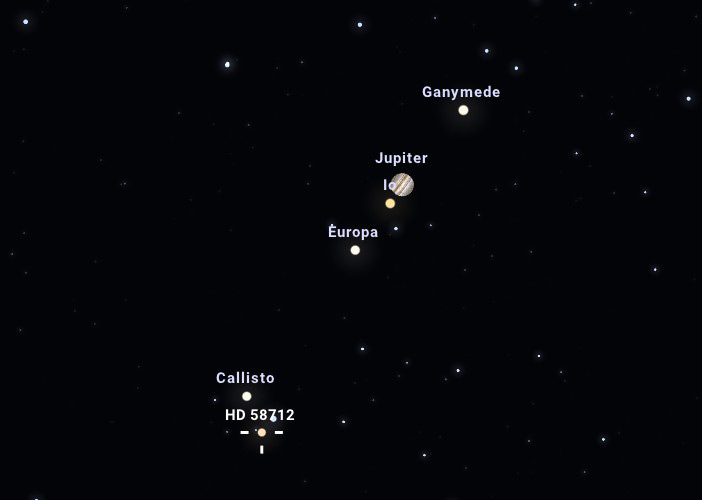 Jupiter Stellarium
