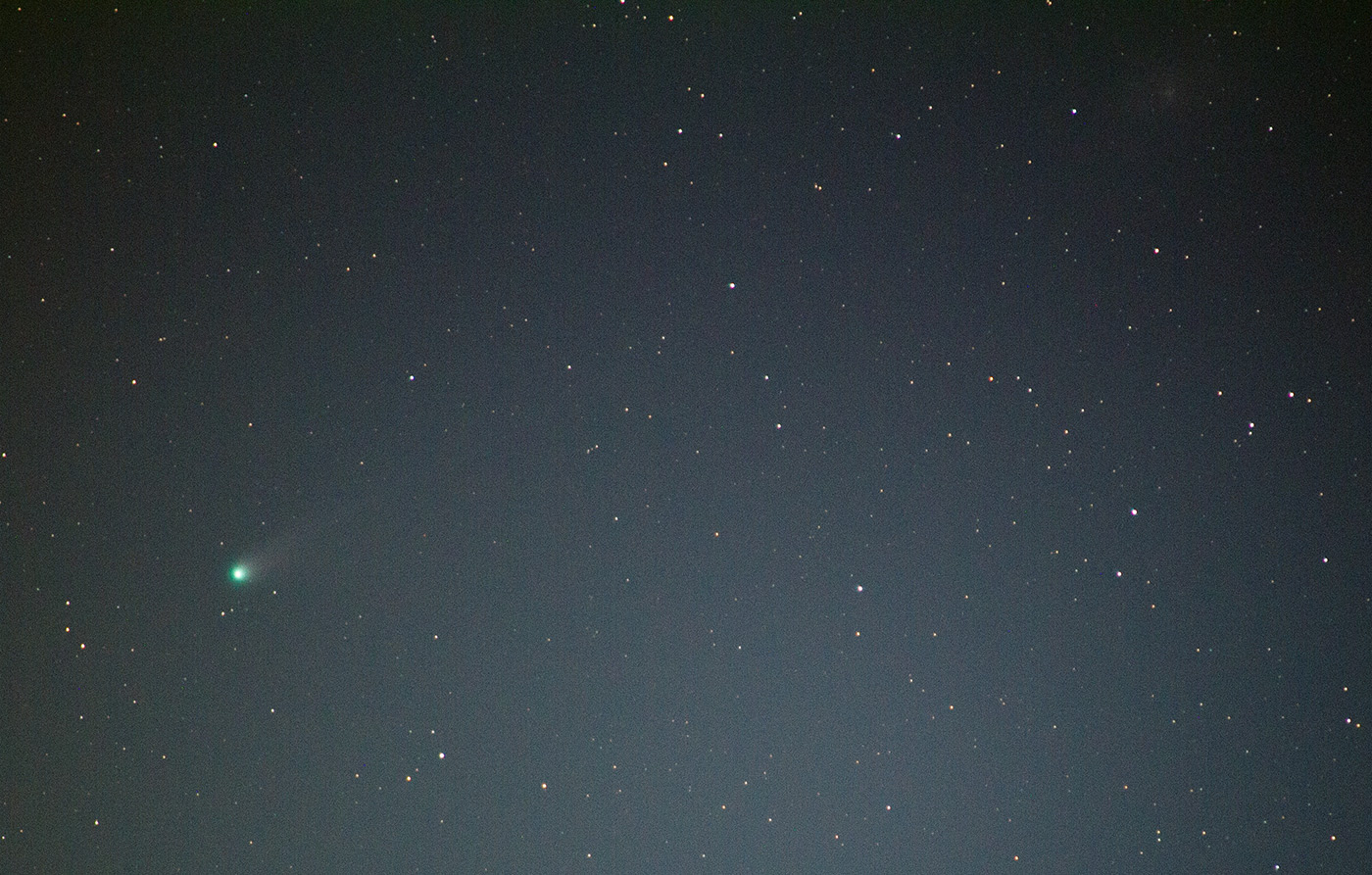 12P Pons Brooks and Faint Triangulum Galaxy