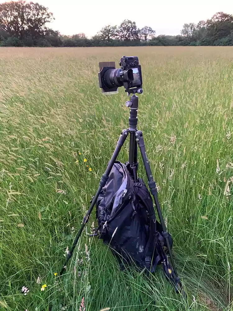 Using a Lee Filter system on a travel tripod