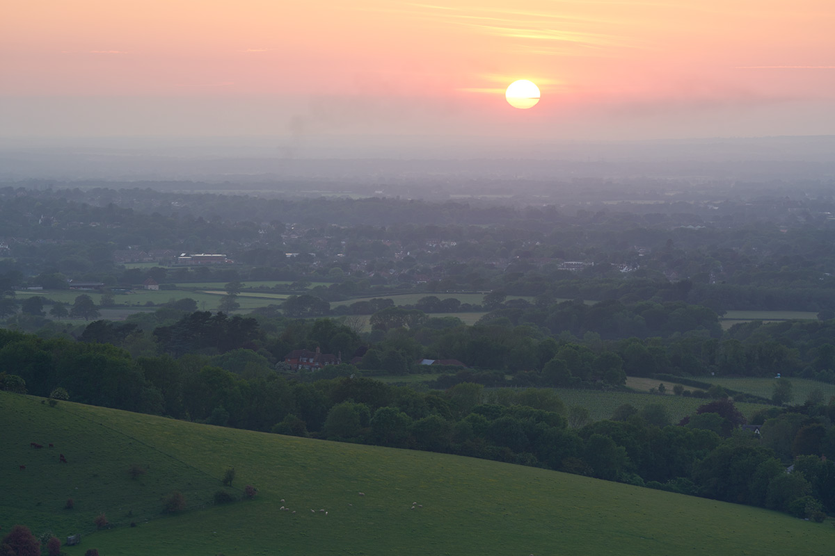 Fully extended legs for landscape photography