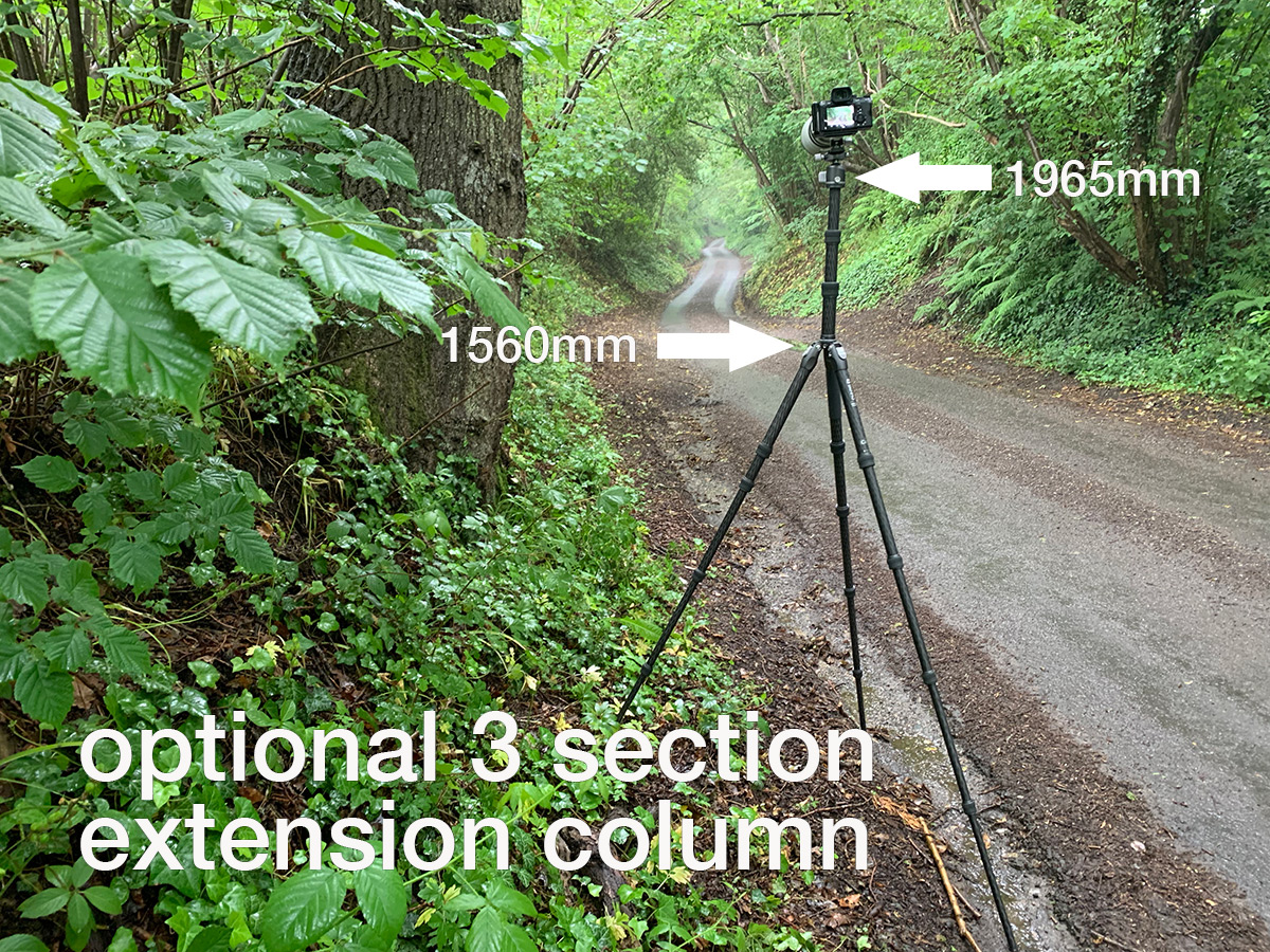 The genius Benro tripod extension system