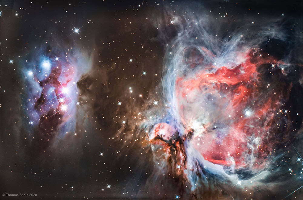 Running Man and Orion Nebula