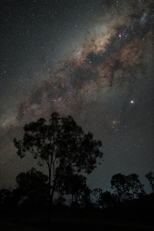 Milky Way with foreground