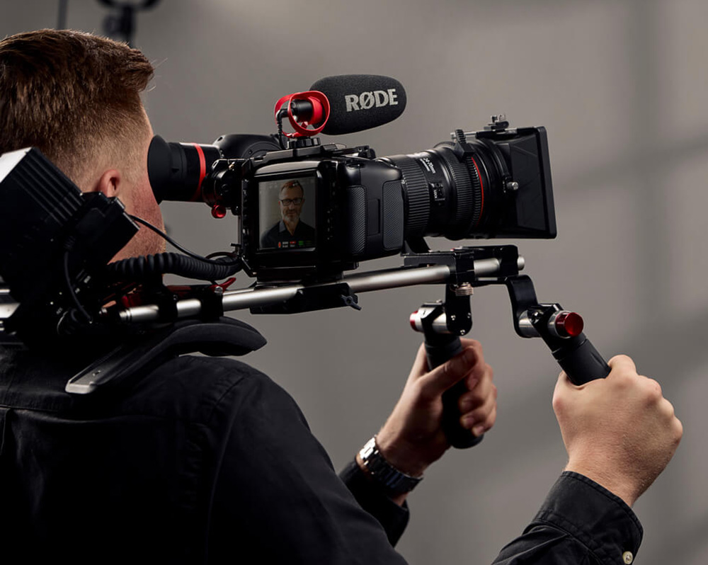 Pro video setup with Rode microphone