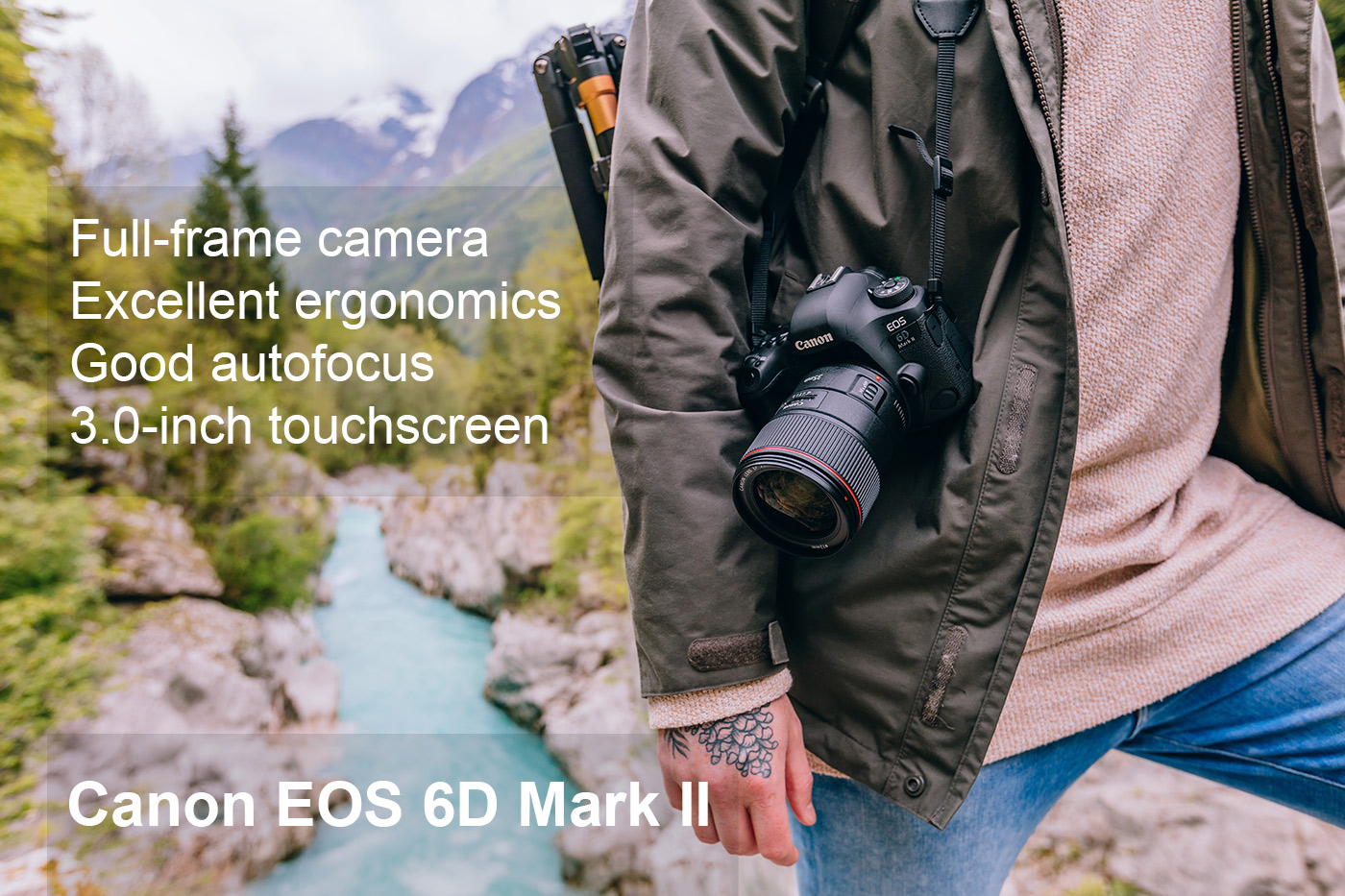Used Canon D6 Mark II camera out on a hike!