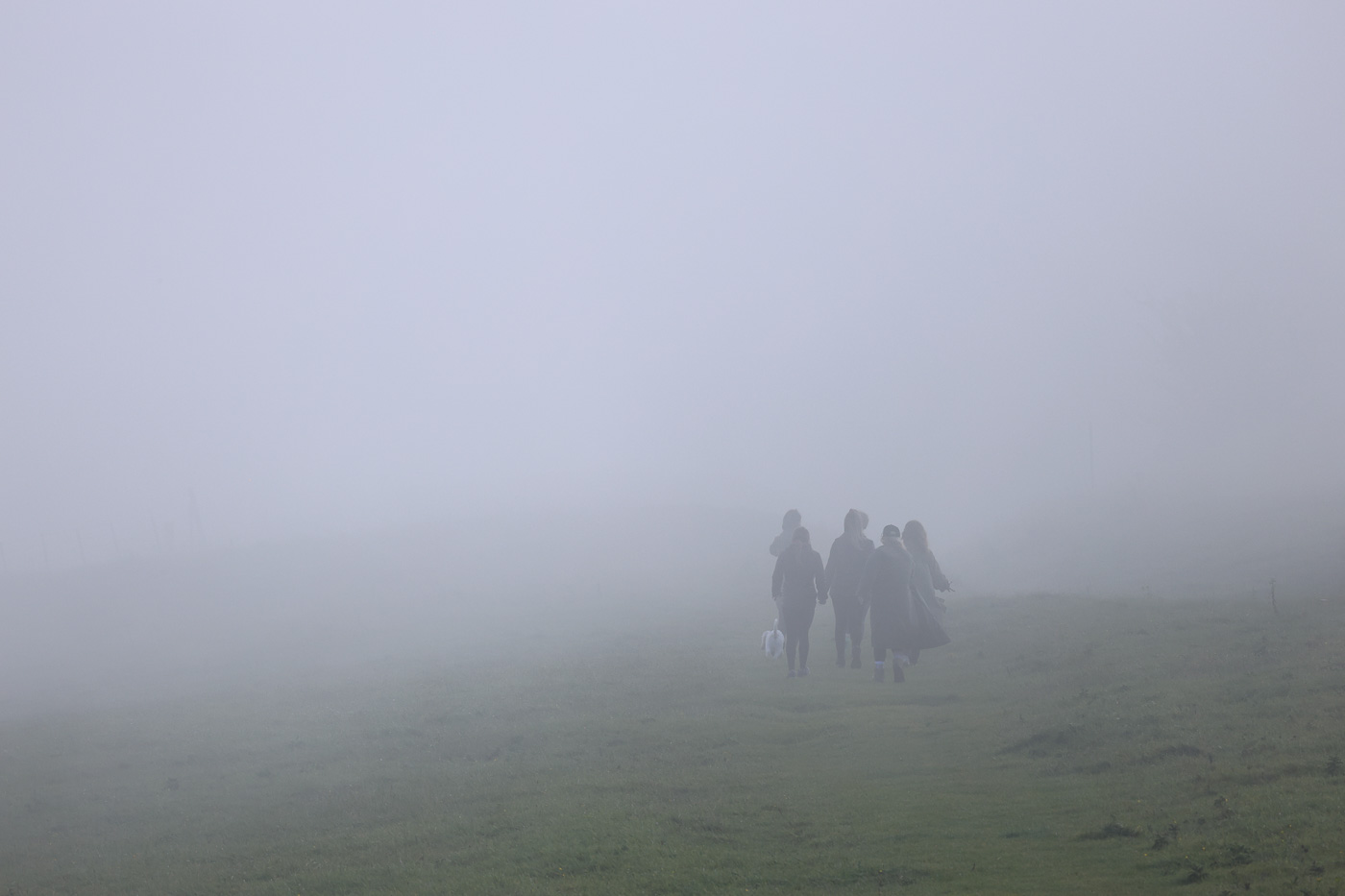 Figures in the mist using the R6 2 camera
