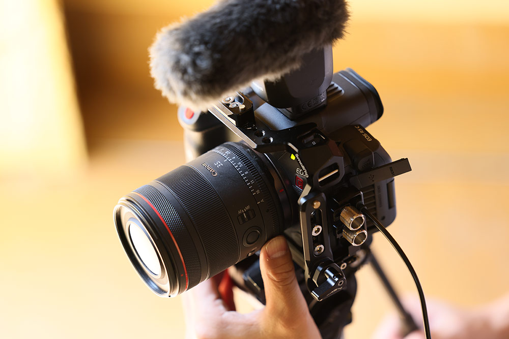 Filmmaking with RF 35mm hybrid lens