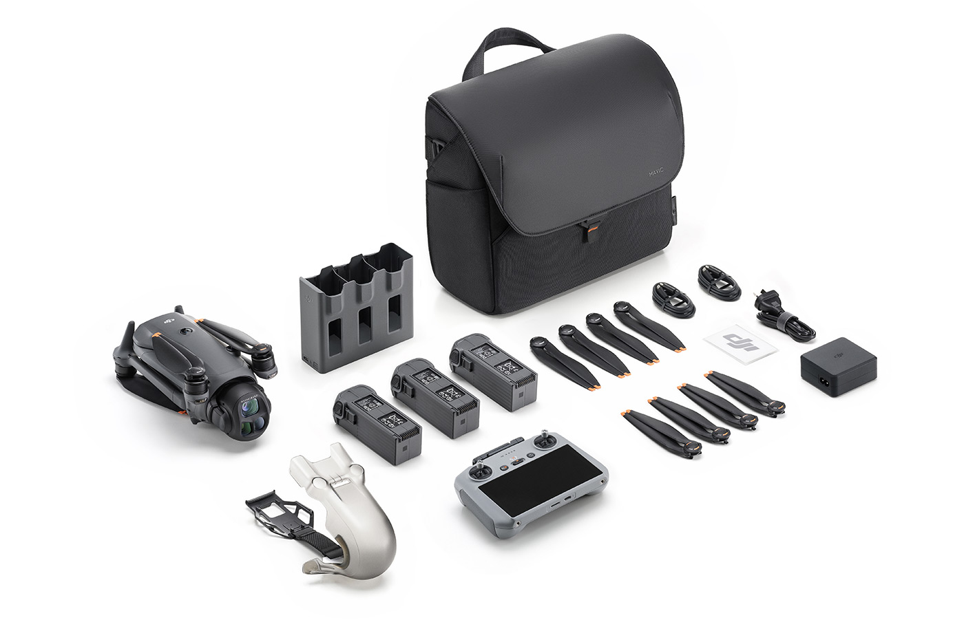 All of the accesories in the Mavic 4 Pro Combo