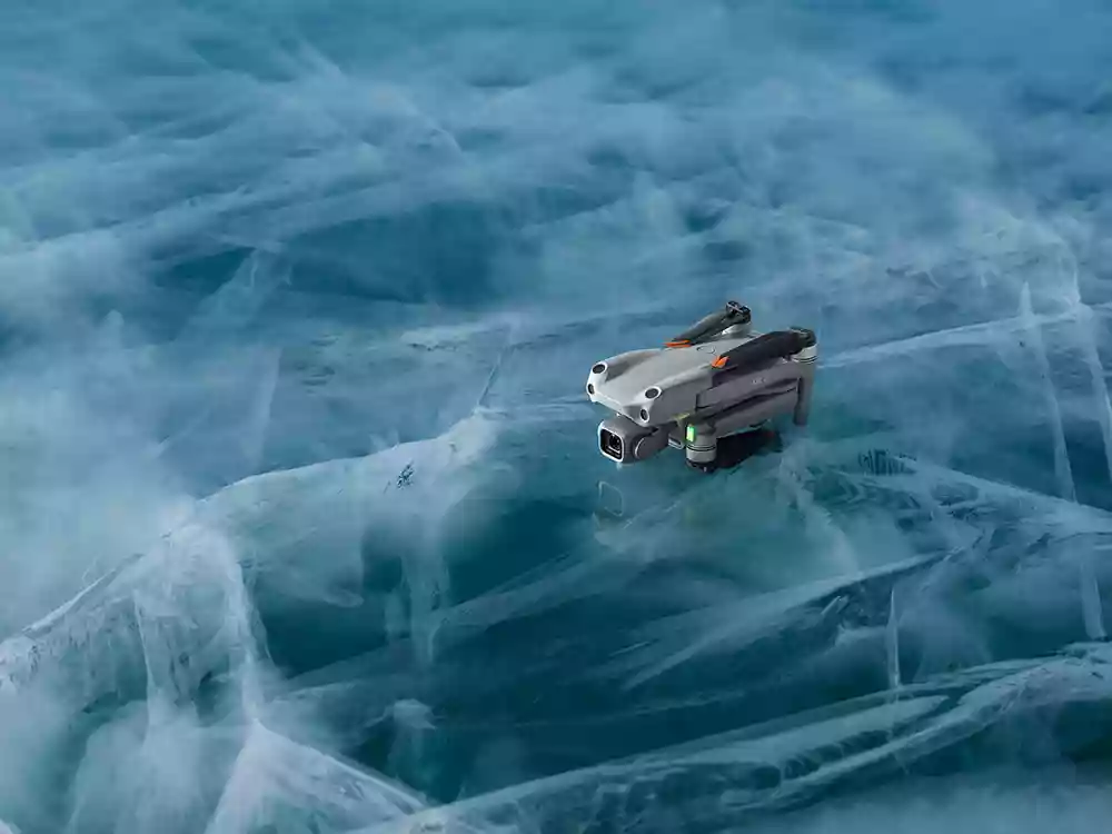 Drone on ice sir? No, in the Air please
