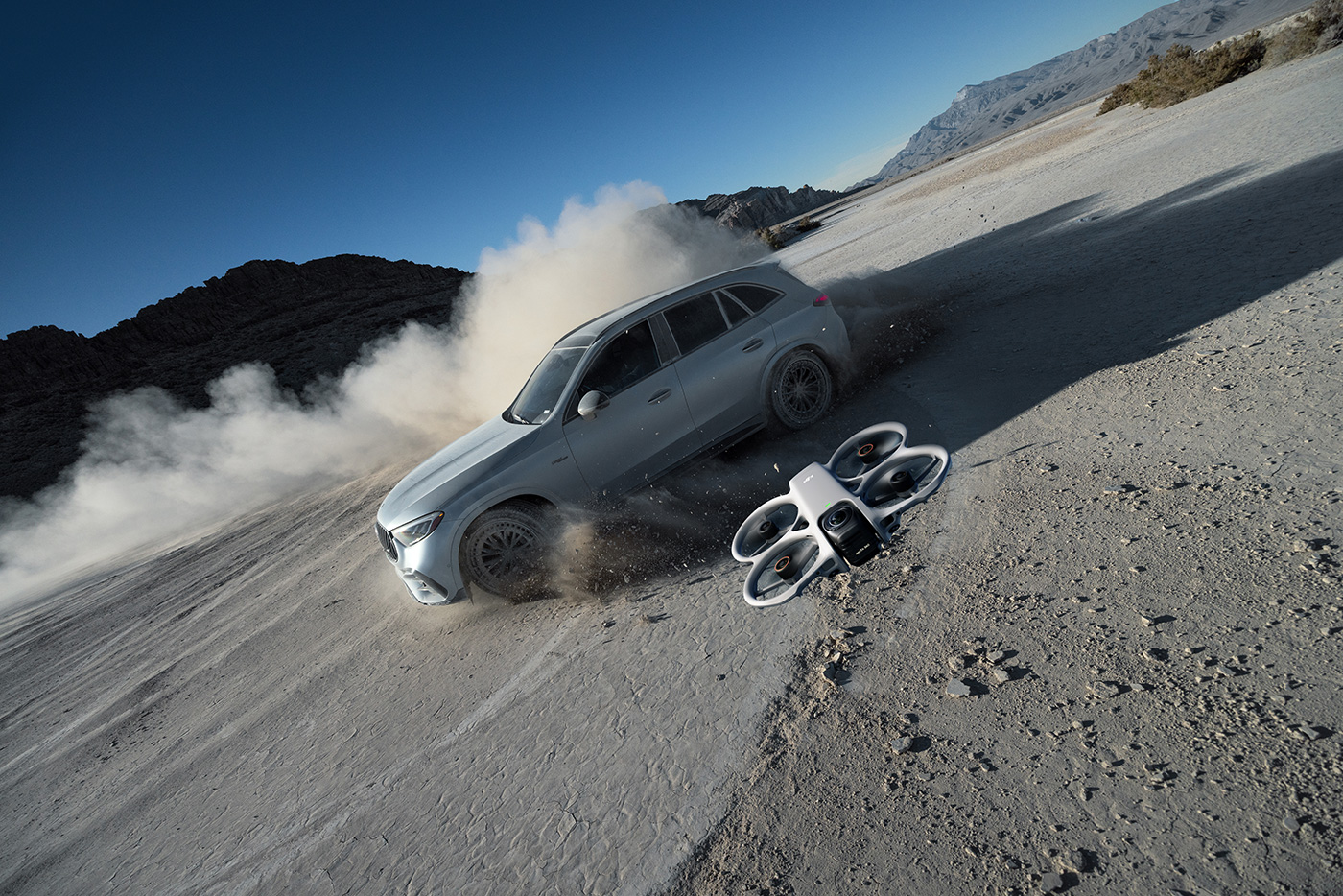 Capturing fast action from a car with DJI Avata 360