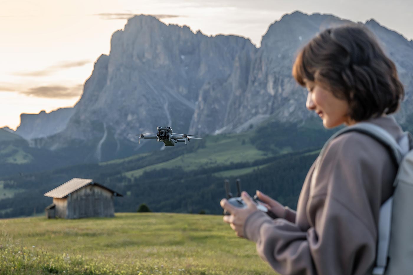 Flight in the Dolomites