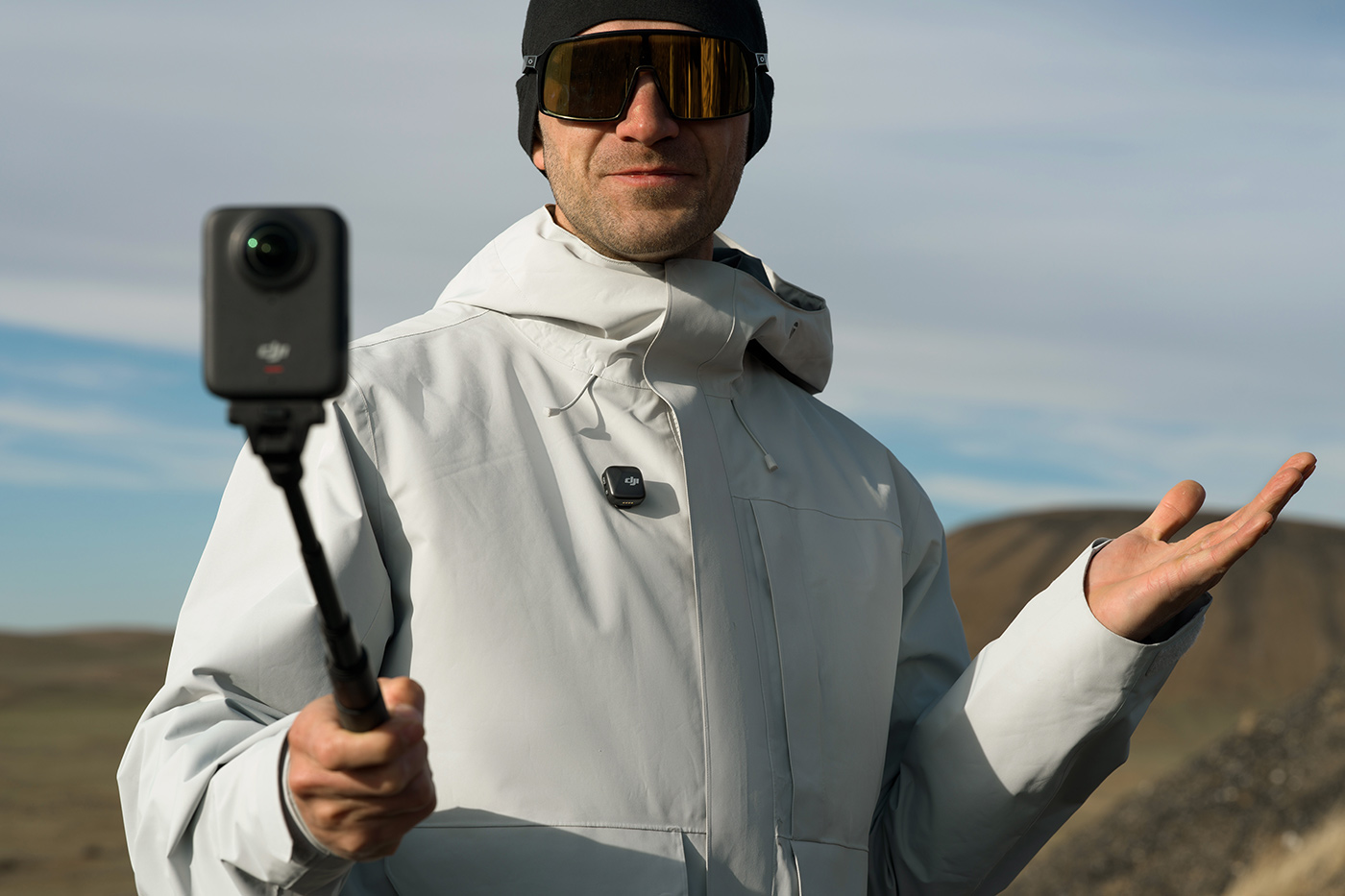Vlogging while on a trek