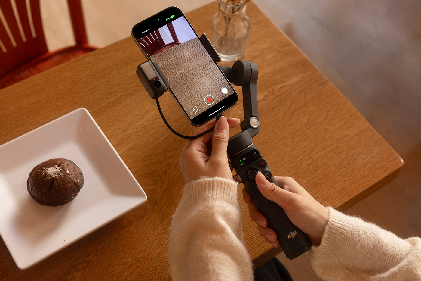 Recording video with DJIs smartphone gimbal