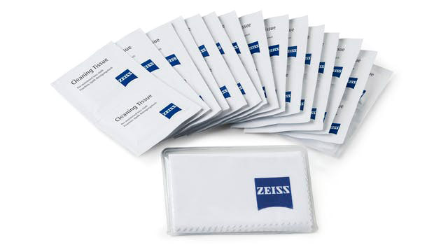 Lens wipes from ZEISS in single use packets