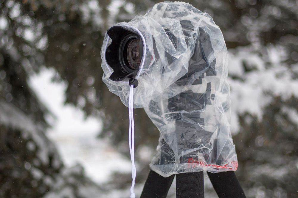 Rain cover for a larger camera system