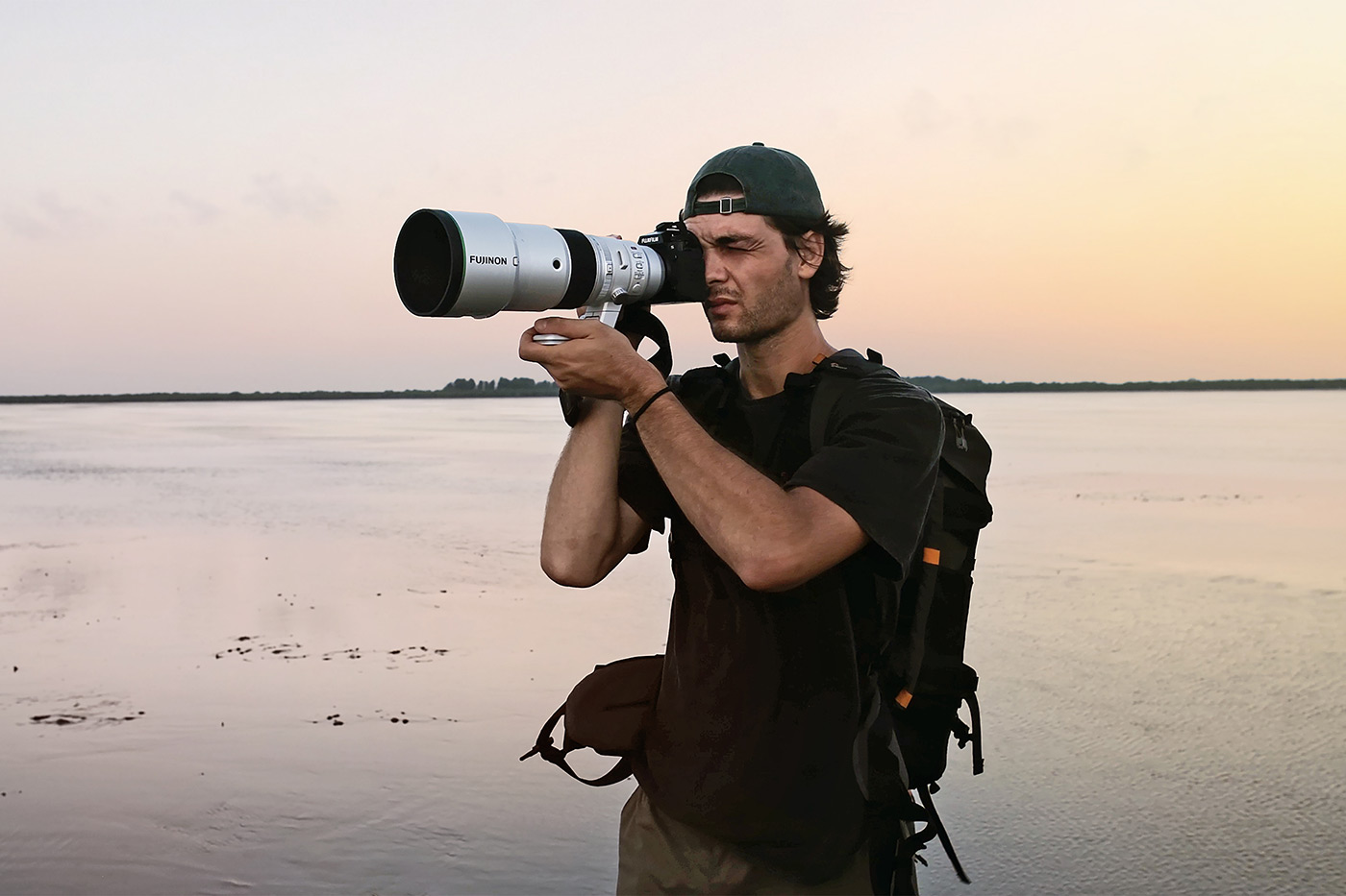 Out in the field with hte new Fuji 500mm super tele lens