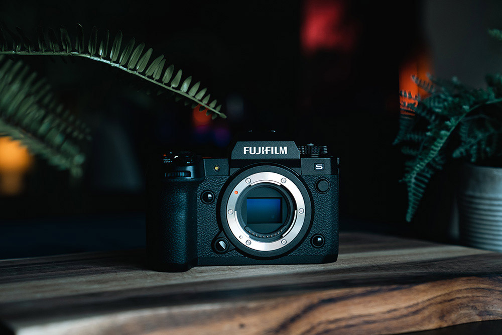 Fujifilm camera in the studio