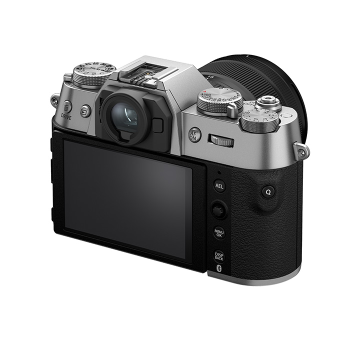 Rear dial layout, buttons adn LCD on the X-T50 body