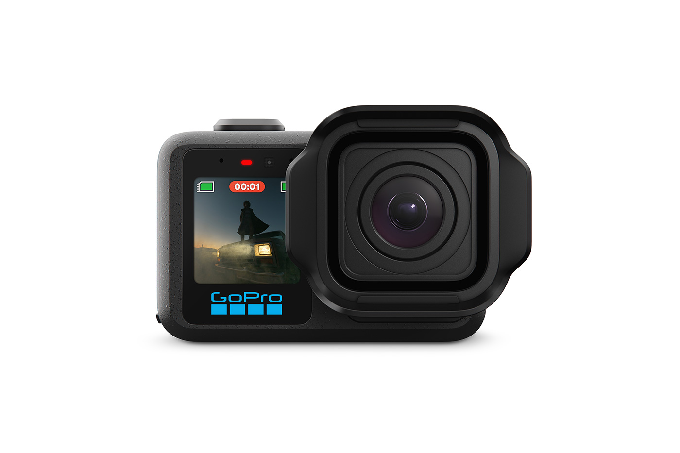 The MISSION 1 Camera with fixed lens front view