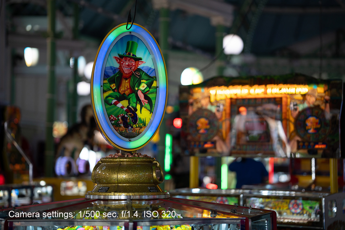 Sample 12 Luck of the Irish. Camera settings: 1/6400 sec. f/1.4. ISO 100