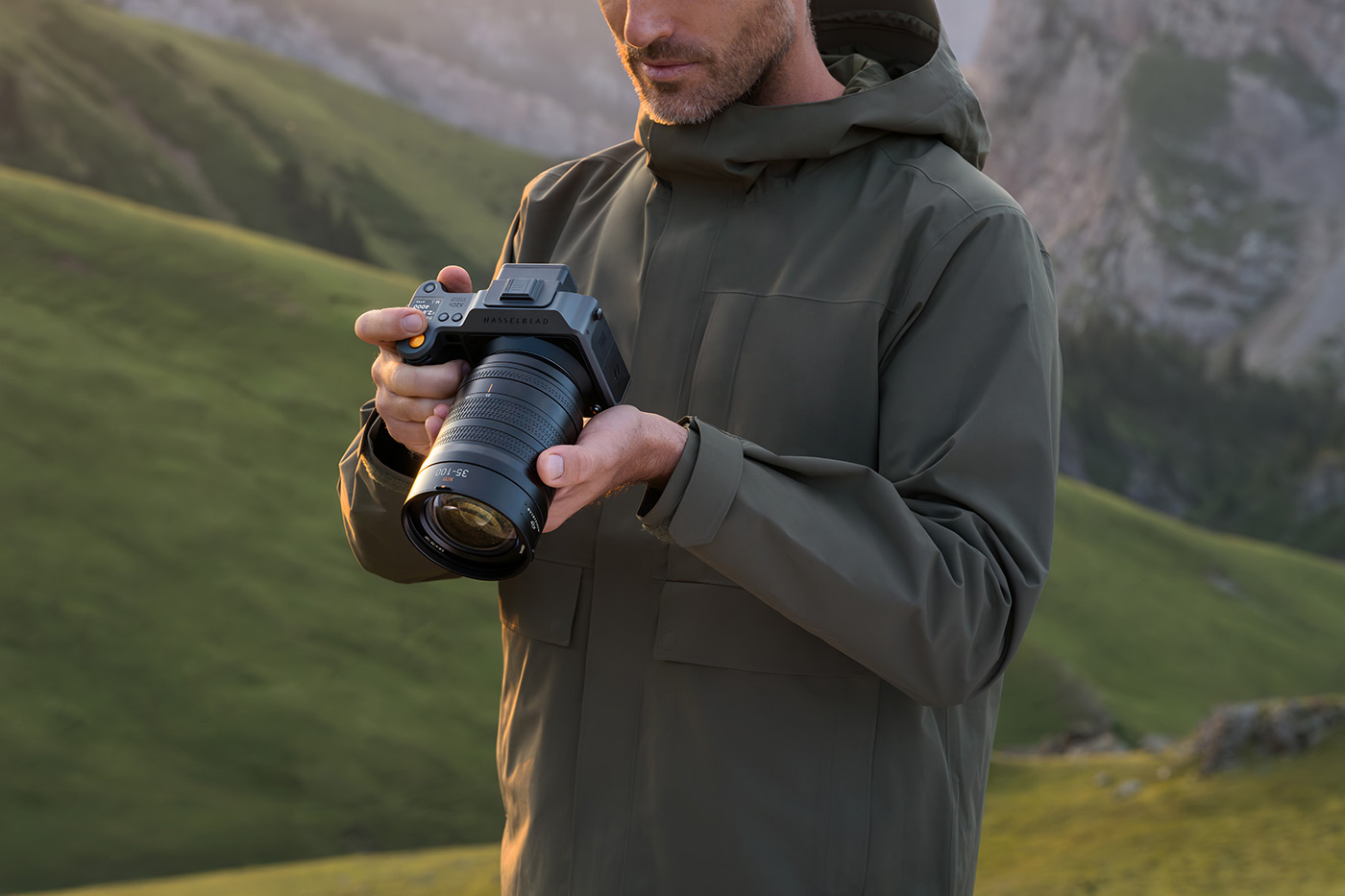 Camera with the new lens for landscapes