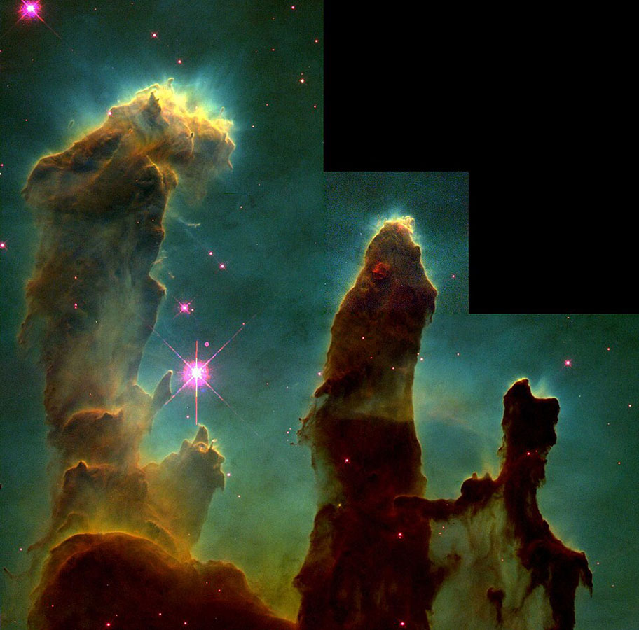 The Pillars of Creation in the Eagle Nebula