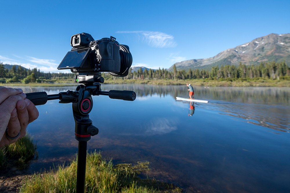 Manfrotto head for moviemaking
