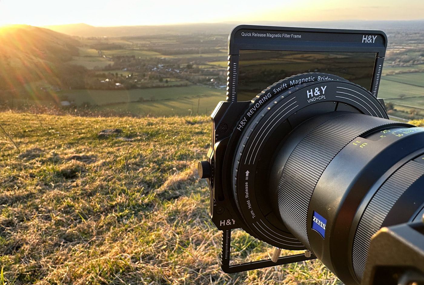 Landscape filter kit mounted on a ZEISS Otus lens