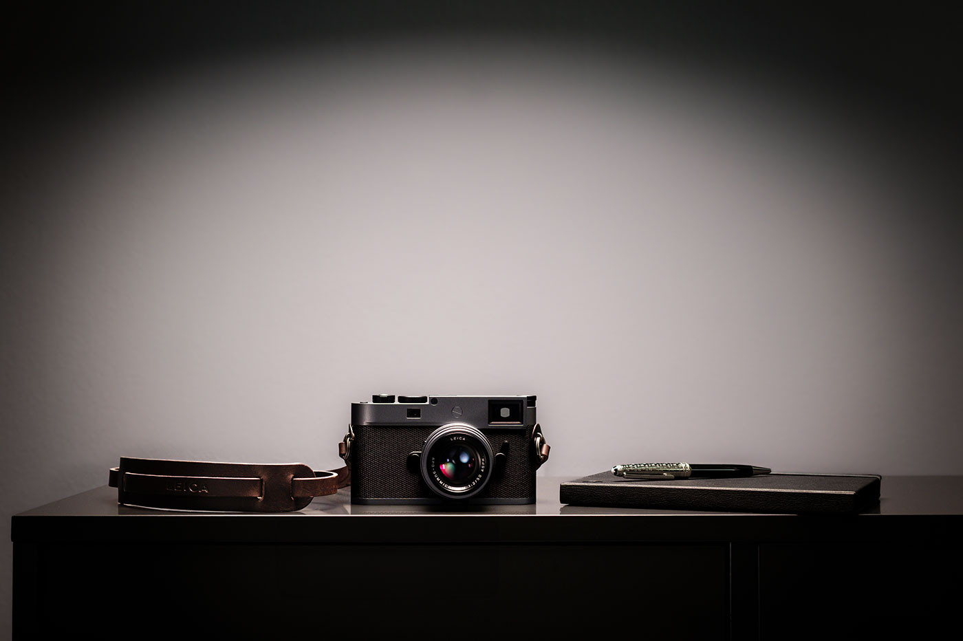 Classic rangefinder in deep dark grey