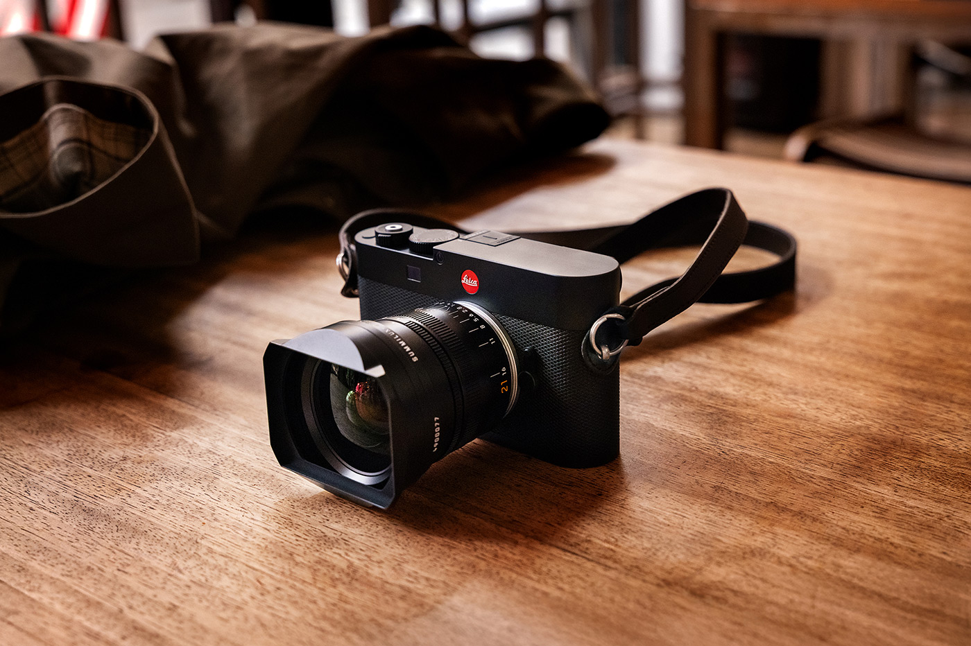 Lifestyle image of the camera on a table