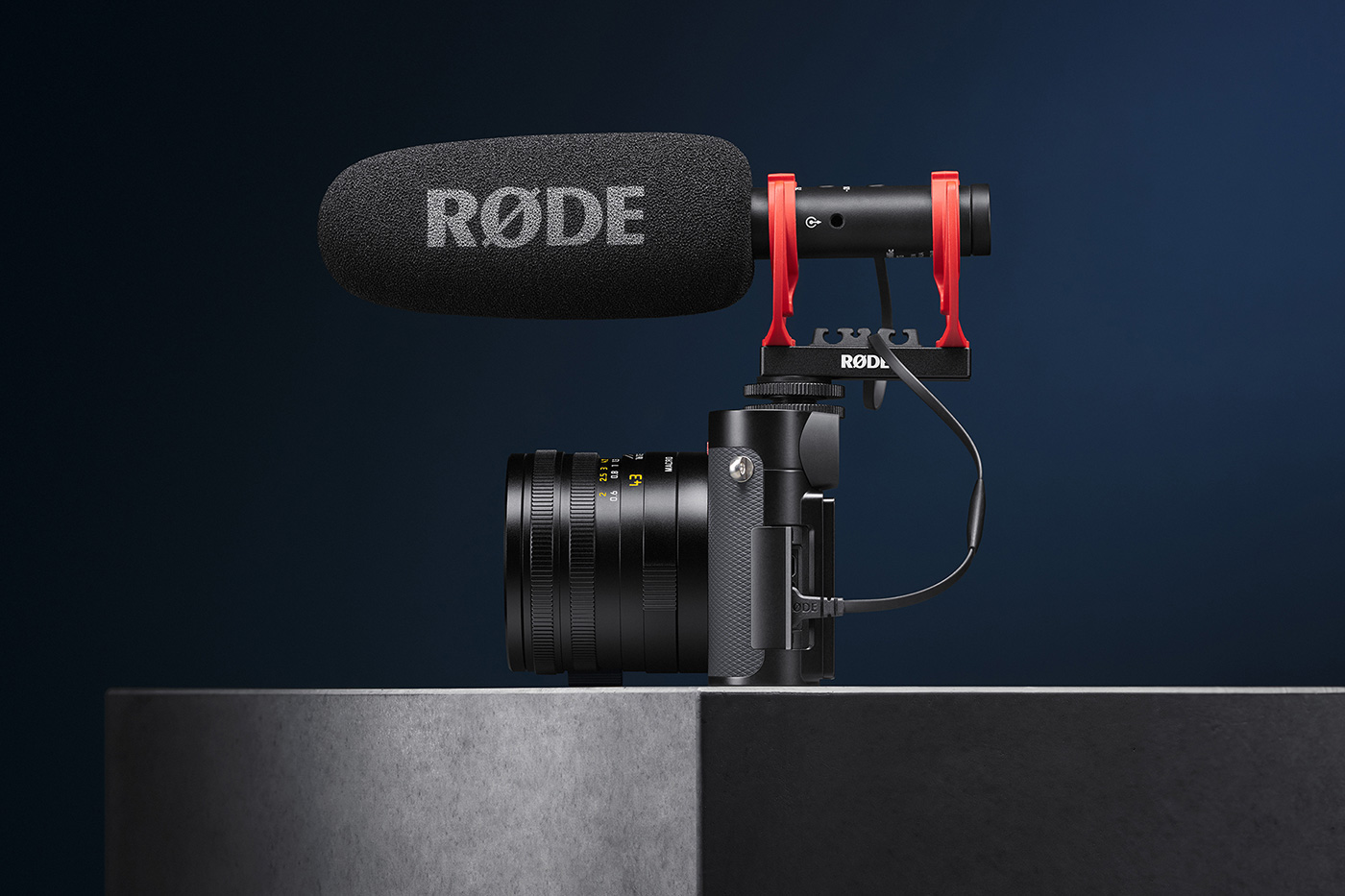 Rigged for video with a RODE mic