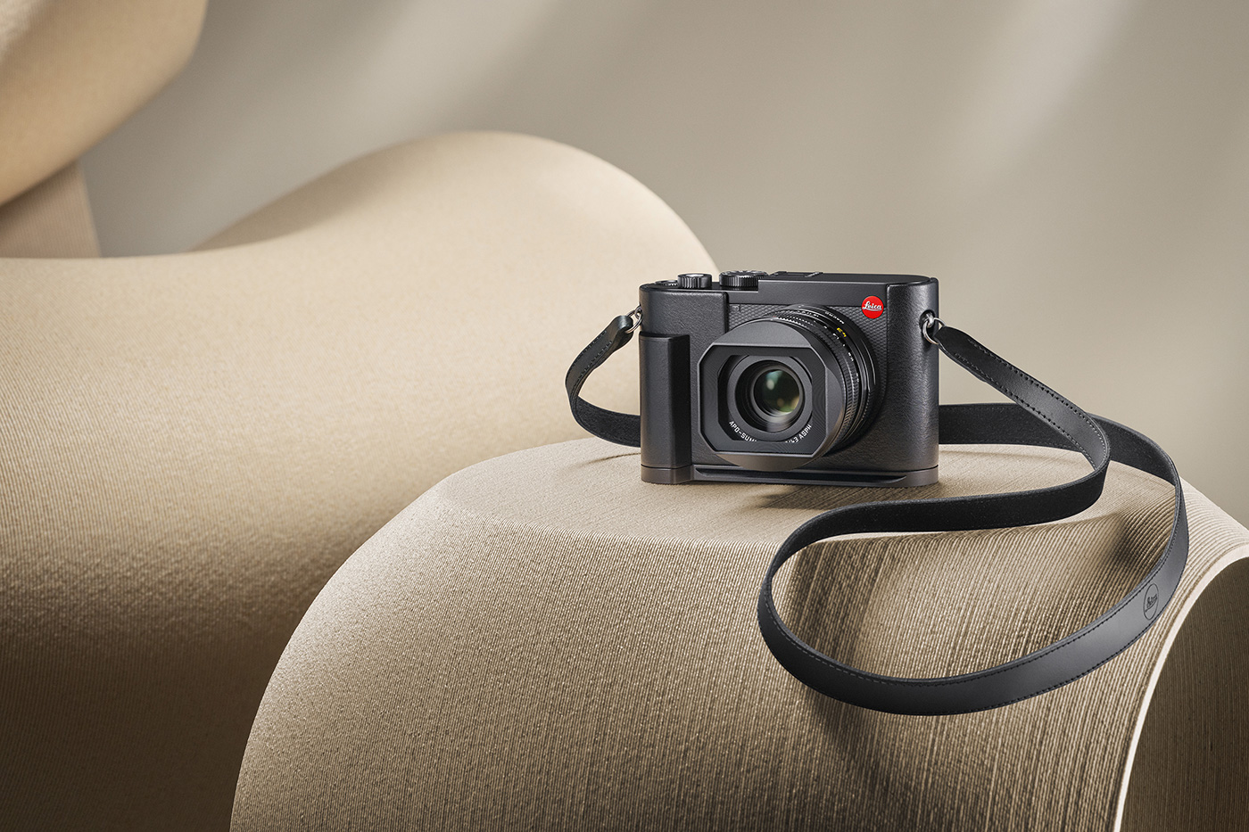 Lifestyle image showing Leica Q3 43 with the new standard 43mm lens