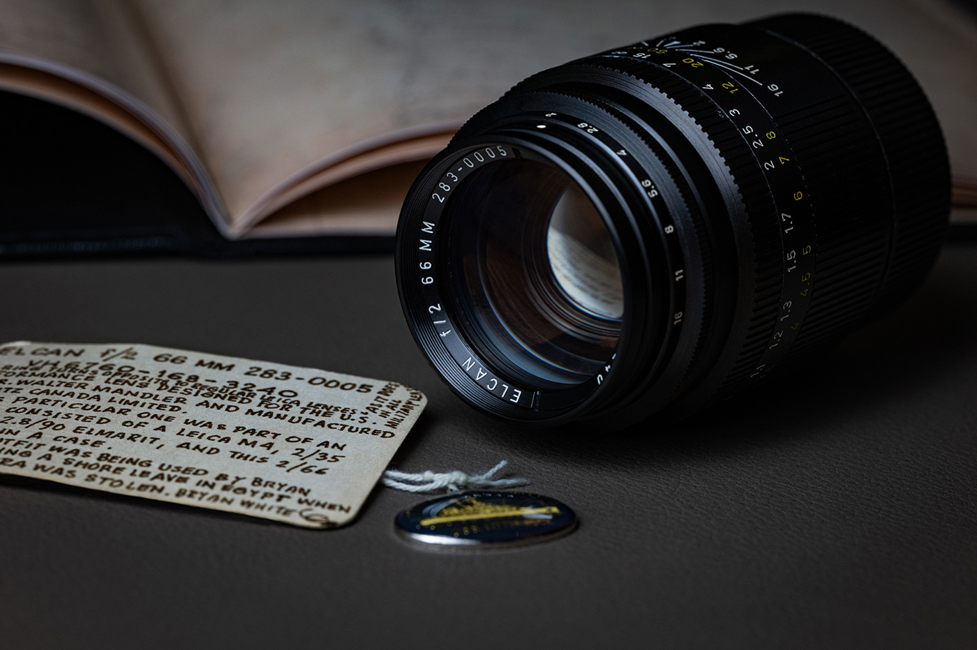 An original ELCAN 66mm f/2 from the early 1970s.