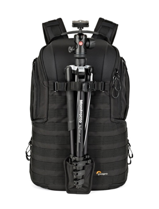 Lowepro backpack with tripod attached