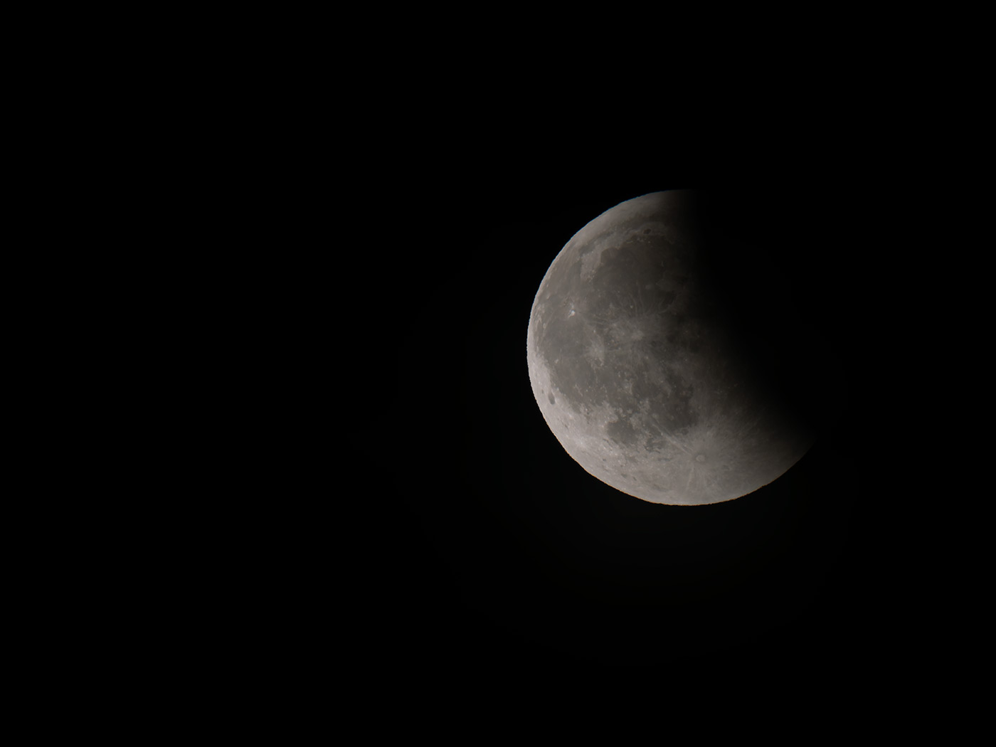Partial Eclipse of the moon from September 2025 by Nick Dautlich. Shot on OM 1 Mark II with OM System 150-600mm F/5.0-6.3 IS M.Zuiko at 600mm. Camera settings: 1/640 sec. f/6.3. ISO 640.