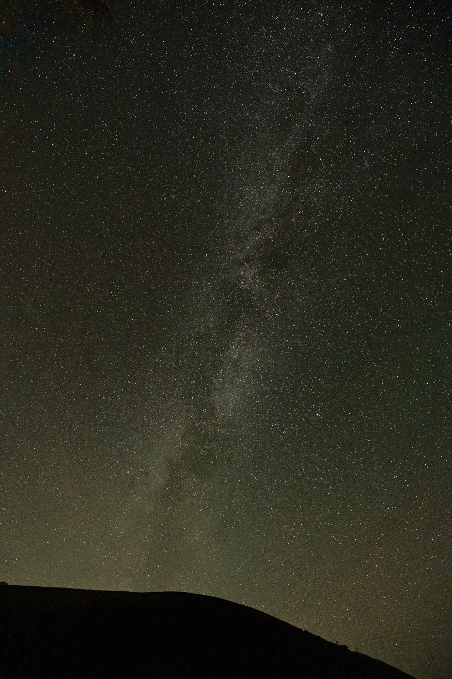 Sample astro Milky Way tripod mounted. Camera settings: 6 seconds. f/2.8. ISO 8000