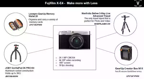 Best accessories for Fujifilm X-E4 camera